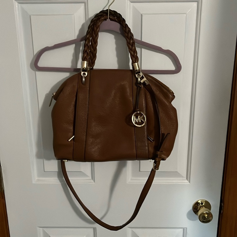 Mk brown leather purse